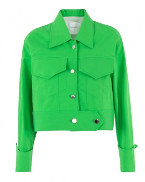 Укороченная куртка BEATRICE. Цвет: зеленый