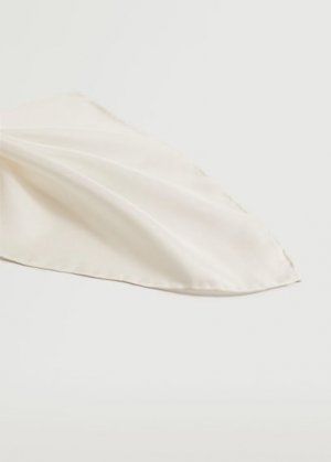 Карманный платок из шелка - Liso Mango. Цвет: грязно-белый