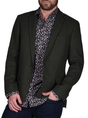 Текстурированный пиджак из смесовой шерсти , цвет Olive Original Penguin