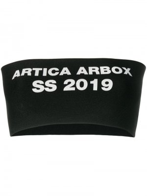 Топ без бретелей с логотипом Artica Arbox. Цвет: черный