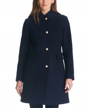 Женское однобортное пальто на пуговицах с искусственным жемчугом Kate Spade New York