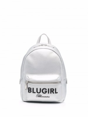 Рюкзак с логотипом Blugirl. Цвет: серебристый