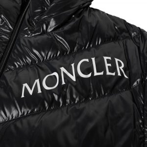 Shama Утепленная куртка с логотипом, черный Moncler
