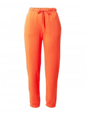 Зауженные брюки PIECES Chilli, неоновый оранжевый
