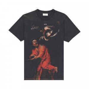 Узкая футболка с короткими рукавами Saint Matthew, Черный/Многоцветный Off-White