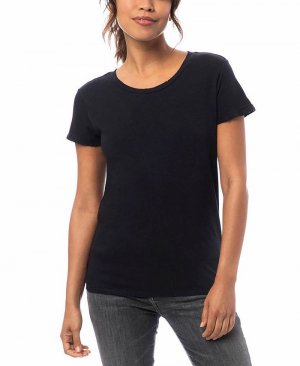 Потертая женская футболка в винтажном стиле , черный Alternative Apparel