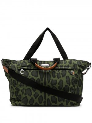 Дорожная сумка с леопардовым принтом Dolce & Gabbana. Цвет: зеленый