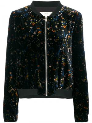 Куртка-бомбер с цветочным узором Vanessa Bruno Athé. Цвет: чёрный