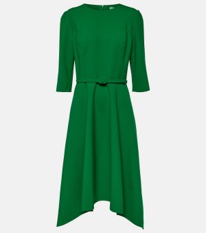 Платье миди из смесовой шерсти Oscar De La Renta, зеленый Renta