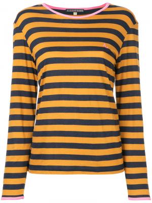 Striped T-shirt Alexa Chung. Цвет: коричневый