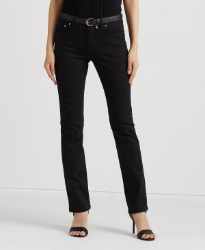 Прямые джинсы Super Stretch Premier, стандартной и короткой длины, черный Lauren Ralph