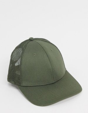 Парусиновая кепка цвета хаки -Зеленый цвет ASOS DESIGN