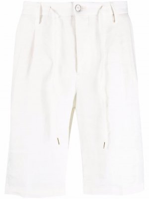 Drawstring linen bermuda shorts Briglia 1949. Цвет: белый