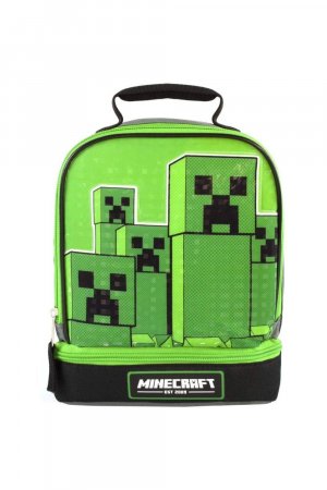Двойная сумка для обеда Creeper , зеленый Minecraft