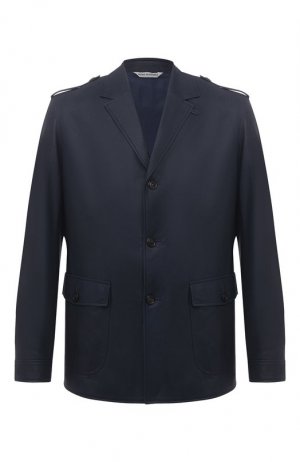 Кожаная куртка Andrea Campagna. Цвет: синий