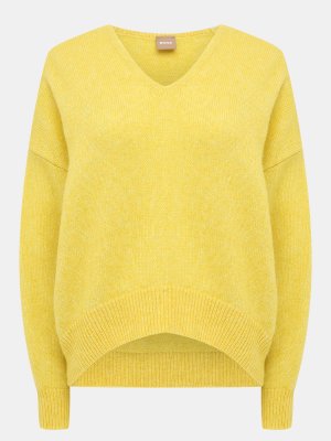 Пуловер Fondianan BOSS. Цвет: желтый