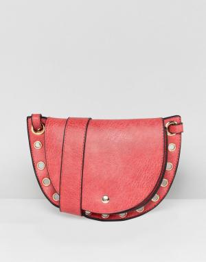 Красная гибридная сумка-кошелек на пояс и через плечо -Красный Yoki Fashion