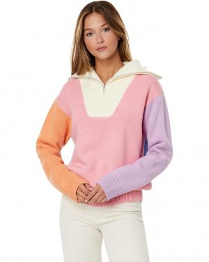 Свитер Color-Block Zip Pullover Sweater, цвет Multi English Factory