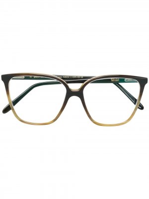 Массивные очки Hanneke Ralph Vaessen. Цвет: коричневый