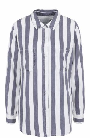 Блуза в полоску с накладными карманами Rails. Цвет: разноцветный