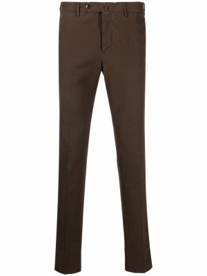 Узкие брюки чинос средней посадки Pt01. Цвет: коричневый