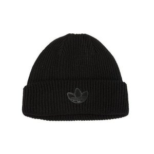 Теплая и удобная флисовая шапка с логотипом Шапки унисекс Черные HM1721 Adidas