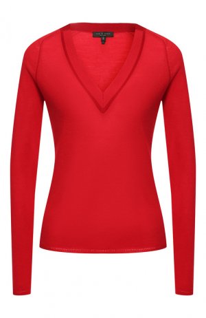 Шерстяной пуловер Rag&Bone. Цвет: красный