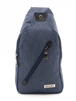 Сумка-рюкзак унисекс 6083 синяя Casual Wear. Цвет: синий