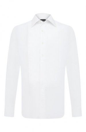 Хлопковая сорочка Tom Ford. Цвет: белый
