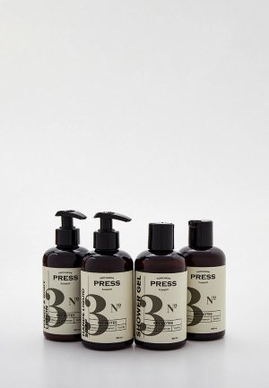 Набор парфюмерный Press Gurwitz Perfumerie Шампунь для волос №3, Гель душа Жидкое мыло Лосьон тела и рук №3. Цвет: прозрачный