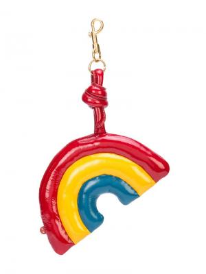 Брелок для ключей в виде радуги Anya Hindmarch. Цвет: разноцветный