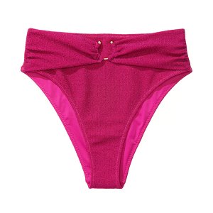 Плавки бикини Victoria's Secret Swim Shimmer High-Waist Cheeky, розовый Victoria's. Цвет: розовый