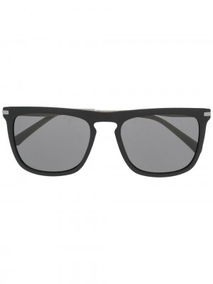 Солнцезащитные очки в квадратной оправе Calvin Klein Jeans. Цвет: черный