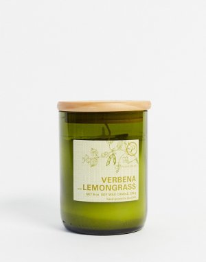 Свеча с ароматом вербены и лемонграсса ECO-Бесцветный Paddywax