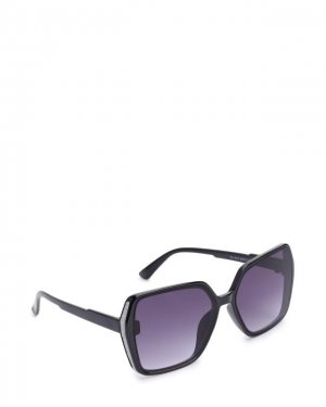 Солнцезащитные очки, р. one size, цвет черный/лайм Selena. Цвет: черный/лайм