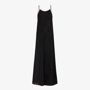 Тканое платье миди Adore с контрастными вставками , черный Uma Wang