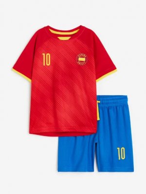 Футбольная форма с принтом Spain Football Kit Print, красный/синий H&M