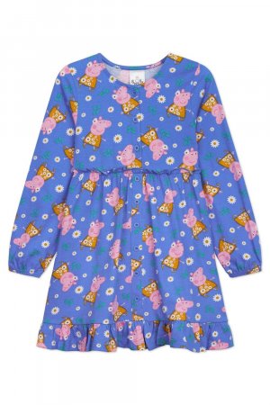 Платье с длинными рукавами , синий Peppa Pig