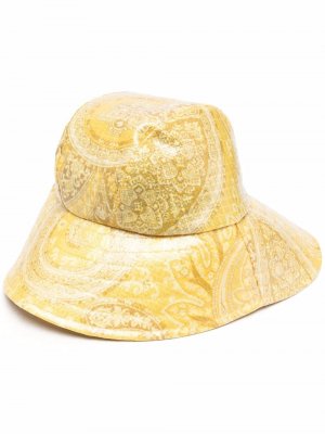 Шляпа с принтом пейсли ETRO. Цвет: желтый