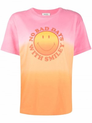 Smiley® tie-dye T-shirt SANDRO. Цвет: розовый