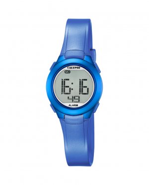 K5677/5 Crush синие резиновые женские часы , синий Calypso