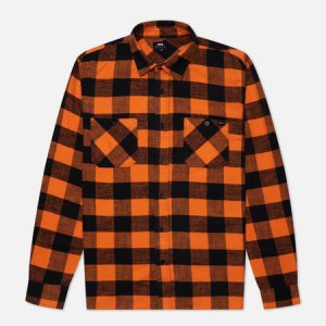 Мужская рубашка Labour Heavy Flannel Brushed Edwin. Цвет: оранжевый