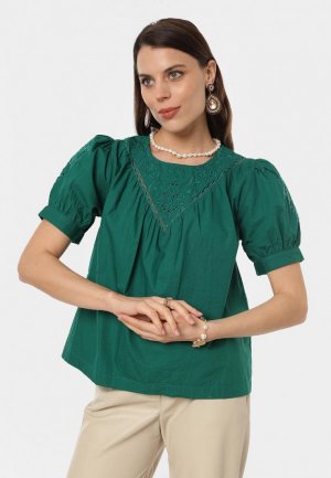 Блуза La Petite Etoile. Цвет: зеленый