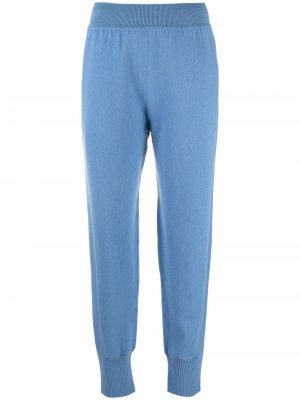 Трикотажные спортивные брюки Alberta Ferretti. Цвет: синий