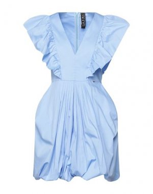 Короткое платье MDM MADEMOISELLE DU MONDE. Цвет: небесно-голубой