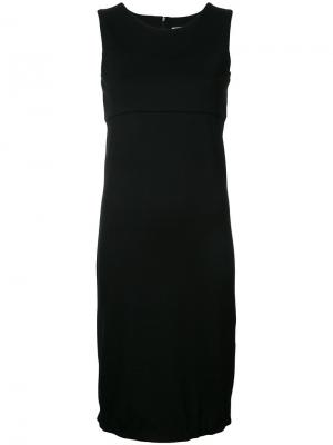 Приталенное платье без рукавов Lydia L.. Цвет: чёрный