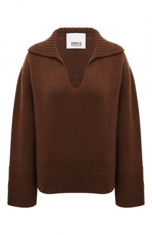 Кашемировый свитер Erika Cavallini. Цвет: коричневый