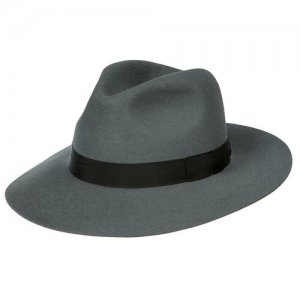 Шляпа федора CRUSHABLE FEDORA, размер 55 Laird. Цвет: серый