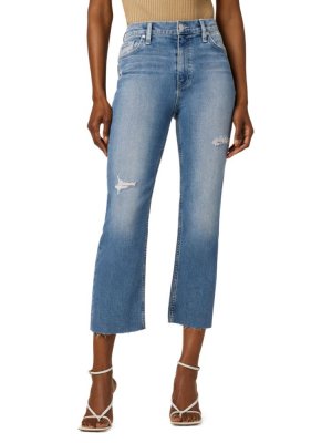 Укороченные прямые джинсы Remi с высокой посадкой , цвет Oceanview Blue Hudson