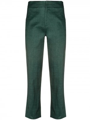 Укороченные брюки Tela. Цвет: зеленый